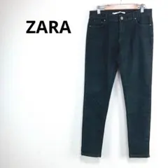 ザラ【M】ストレートデニム ストレッチ 細身 ポケット付き 着回ししやすい