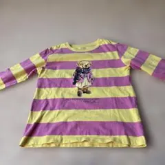 ポロベア ストライプ 長袖カットソー L(10-12)