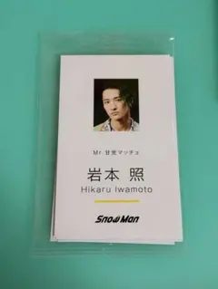 Snow Man デンジャーホリック 名刺カード 9枚セット