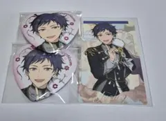 あんスタ　伏見弓弦　缶バッジ　カード　スタフォニ