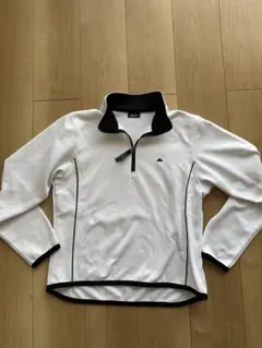 ellesse ハーフジップ ポロシャツ ホワイト