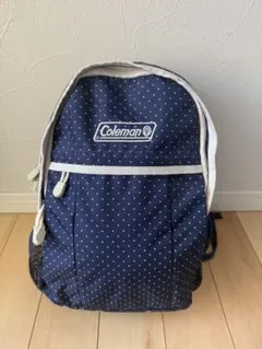 Coleman ネイビードットリュック