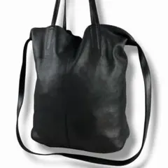 美品 ✨ folnua ショルダー ワンショルダー Black レザー バッグ 