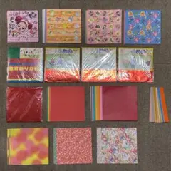 折り紙 まとめ売り 大量 両面 カラー ホイル ビニール 教育 花柄 キャラ