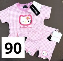 しまむら ハローキティ セットアップ風 半袖Tシャツ ショートパンツ 90