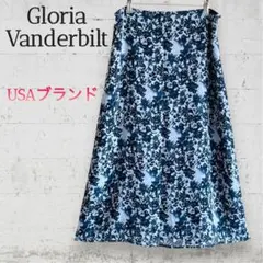 グロリアヴァンダービルト ☆総柄　シフォン　フラワー　フレアロングスカート　花柄