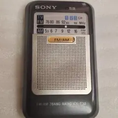 SONY ソニーAM/FMポケットラジオ ICF-T30 日本製　訳ありのサムネイル
