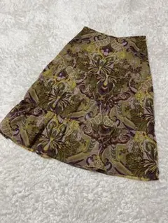 美品　東京スタイル　ペイズリー　スカート　　9号
