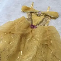 ディズニーストア公式 美女と野獣 ベル プリンセスドレス 120 コスプレ
