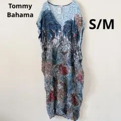 美品✨Tommy Bahama 花柄 半袖ロングワンピース S/M