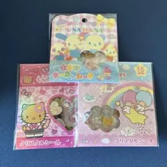 ウサハナ　リトルツインスターズ　キキララ　キティ　おはじきシール