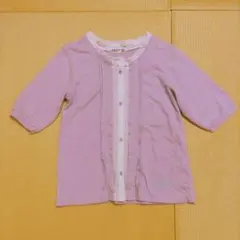 RAG MART　半袖カーディガン　130　薄紫