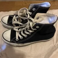 コンバース　CONVERSE 22cm ブラック　ハイカット　スニーカー