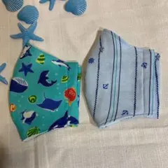 子供用インナーマスク No.11 2枚セット　海柄