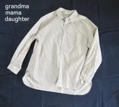 grandma mama daughter オーバーサイズド ストライプ シャツのサムネイル