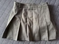 GU プリーツスカート グレー