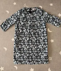 BEAMS LIGHTS フラワープリント長袖ワンピース