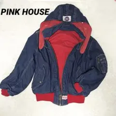 PINK HOUSE ピンクハウス　MA1 デニム 赤　短丈　FREE 2way