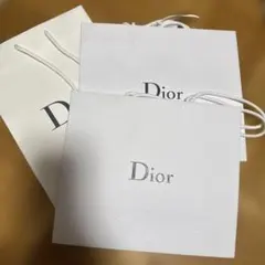 Dior ホワイトショップ袋 3枚セット