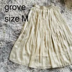 grove グローブ　ロングスカート　フレア　Mサイズ　シャンパンゴールドのサムネイル