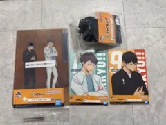 ハイキュー 一番くじ C賞アクリルボード D賞ぬいぐるみ F賞及川徹 影山飛雄