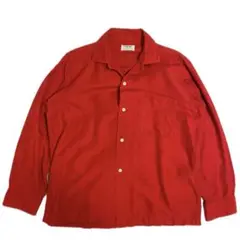 ヴィンテージ　ギャバシャツ　50s〜60s ピンク　激レア配色 50s ピンク 切替 ギャバシャツ ギャバ ギャバジン ヴィンテージ