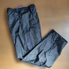 黒 ジッパーポケット付き パンツ