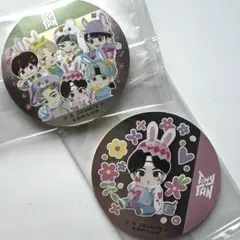 TinyTAN タイニータン ジン & ALLまんまる焼き ステッカー ローソン