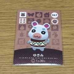どうぶつの森 ゆきみ amiiboカード 067