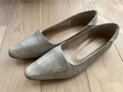 フラットシューズ　シルバー
