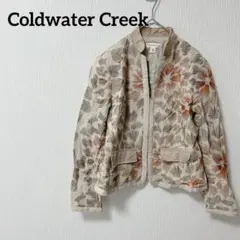 Coldwater Creek 花柄 ノーカラージャケット P6