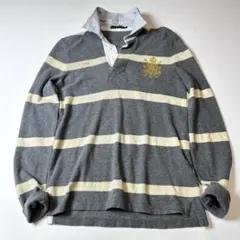 【POLO RALPH LAURENラガーシャツ クレスト　刺繍】メンズ　L