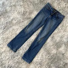 ユニクロ UJ ストレートデニム ウォッシュド レディス25(63.5)