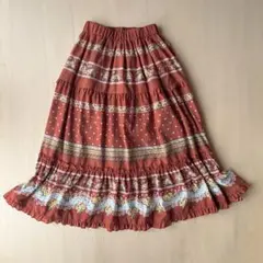axesfemme/Floral Print Tiered Maxi Skirtのサムネイル