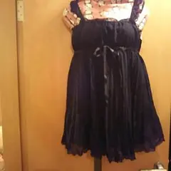 シフォンプリーツワンピース