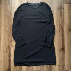 ZARA レースブラックワンピース