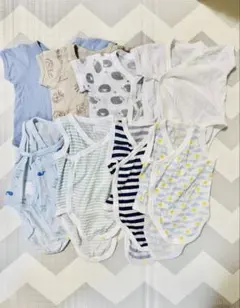 男の子 夏生まれ 肌着 11点 まとめ売り ボディスーツ