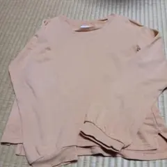 西松屋　長袖　トレーナー　くすみオレンジ　140