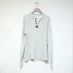 Abercrombie & Fitch グレー 長袖ヘンリーネック M
