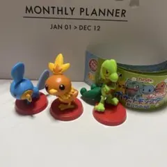 ポケモン フィギュア チョコエッグ　アチャモ　ミズゴロウ　キモリ