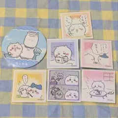 ちいかわ　シール　コースター　ハチワレ　むちゃうマン