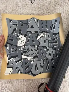 ESOWシルクスクリーンポスター BLACK 額付き graffiti ESOWシルクスクリーンポスター BLACK graffiti - メルカリ