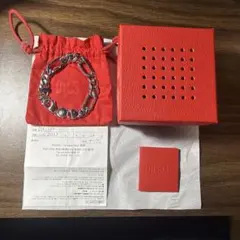 DIESEL DX1351 レッド ブレスレット