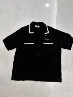 60s キングルイ ボーリングシャツ 黒 ブライアンセッツァーオリジナル