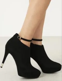 rienda ショートブーツ Lサイズ ブラック ヒール