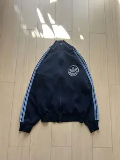 【激レア】80s 万国タグ　adidas 古着　ネイビー　ジャージ