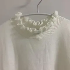新品タグ付き　フリルネックセーター　XL