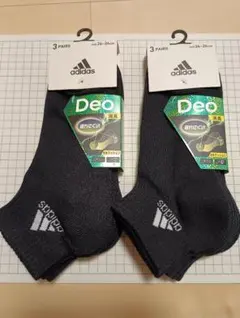 adidas 消臭機能付きソックス 6足セット 24~26cm