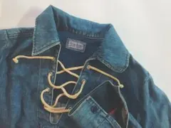 【リメイク】BLUE BLUE デニムブルー シャツ　サイズ2