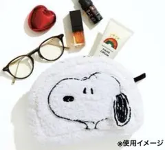 SNOOPY ふわふわフェイスポーチ